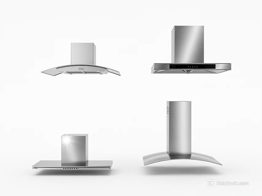 Modern Stainless Steel Pendant Lights with Various Designs for Home Interior 3d model 