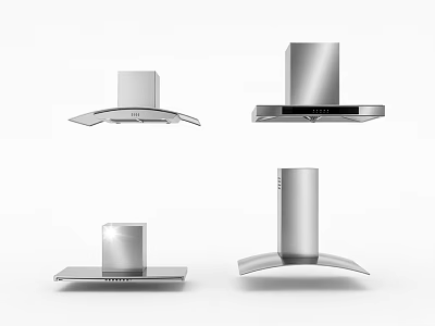 Modern Stainless Steel Pendant Lights with Various Designs for Home Interior 3d model