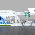 Oricare Exhibition Booth With Modern Design Spiral Structure And Display Screens
