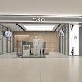 GXG Clothing Store Modern Exterior With Glass Front And Mannequin