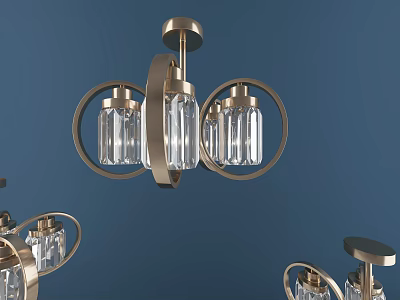 Modern chandelier 3d model