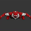 Red And Silver Iron Man Armor With Mechanical Details And Outstretched Arms