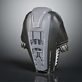 Fashionable Modern Gray Black Jacket With Structured Back Design And Detailed Sleeves