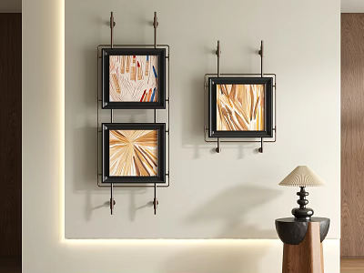 Modern Middle Ancient Style Decorative Painting 3d model