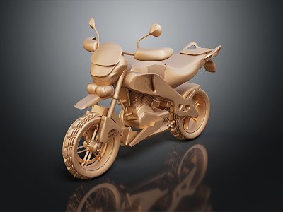 Modern Sculpture Motorcycle Two Wheels Motocross Motorcycle Road Race Motorcycle 3d model