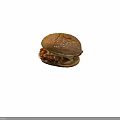Crispy Fried Chicken Burger With Sesame Seed Bun Cheese And Lettuce