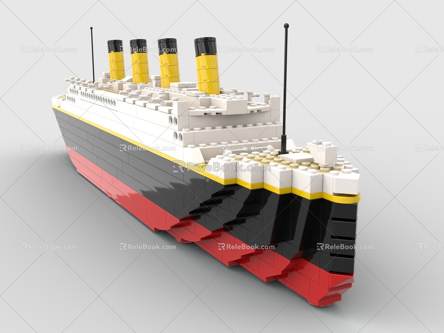 LEGO Toy Blocks Titanic Titanic Cruise 3d model