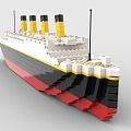 LEGO Toy Blocks Titanic Titanic Cruise 3d model