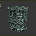 Stacked Natural Stone Decorative Piece With Textured Layers And Artistic Design