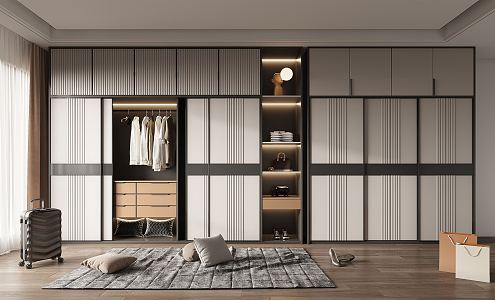 Modern wardrobe 3d model