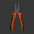 Red Handle Pliers With Metallic Head For Home And Workshop Use