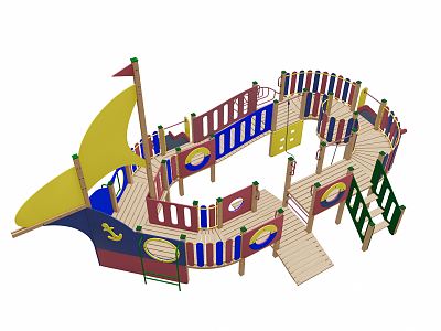 Modern Amusement Facilities 3d model