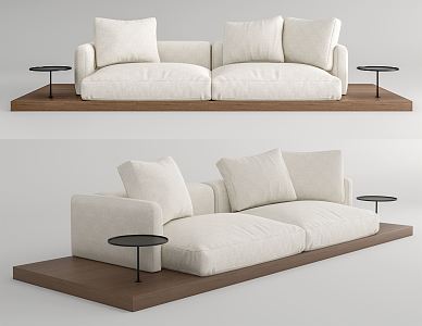 Silent B & B Italia double sofa 3d model