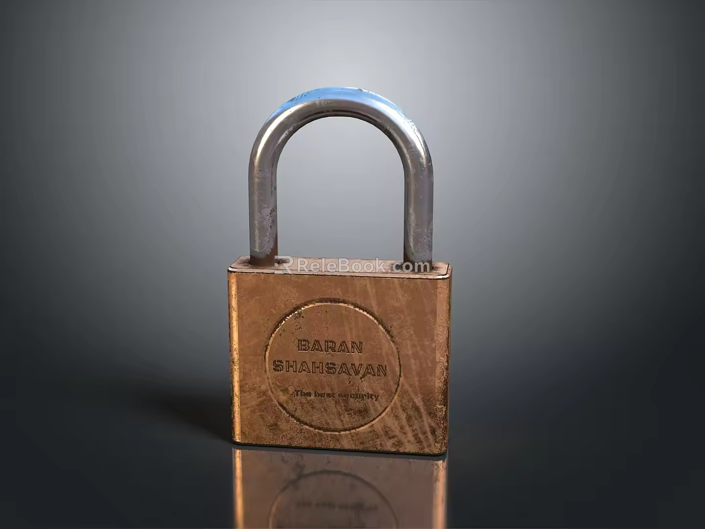 Lock combination lock metal lock antique lock old lock tools hardware tools processing tools furniture 3d model