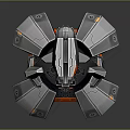 laser tower turret turntable sci-fi tower defense game tower defense sci-fi turret game turret game turret 3d model