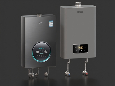 Water Heater Gas Water Heater Gas Stove Gas Water Heater Kitchen Appliances 3d model