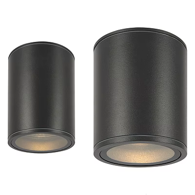 Black Modern Recessed Downlights With Sleek Design And Warm Indoor Illumination 3d model