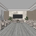 Modern Reception Room Meeting Room New Chinese Reception Room VIP Reception Room General Reception Room 3d model