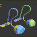 Colorful Electronic Appliances Vibrant Vacuum Cleaners In Blue Green Yellow Pink Purple With Fun Design