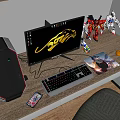 modern computer 3d model