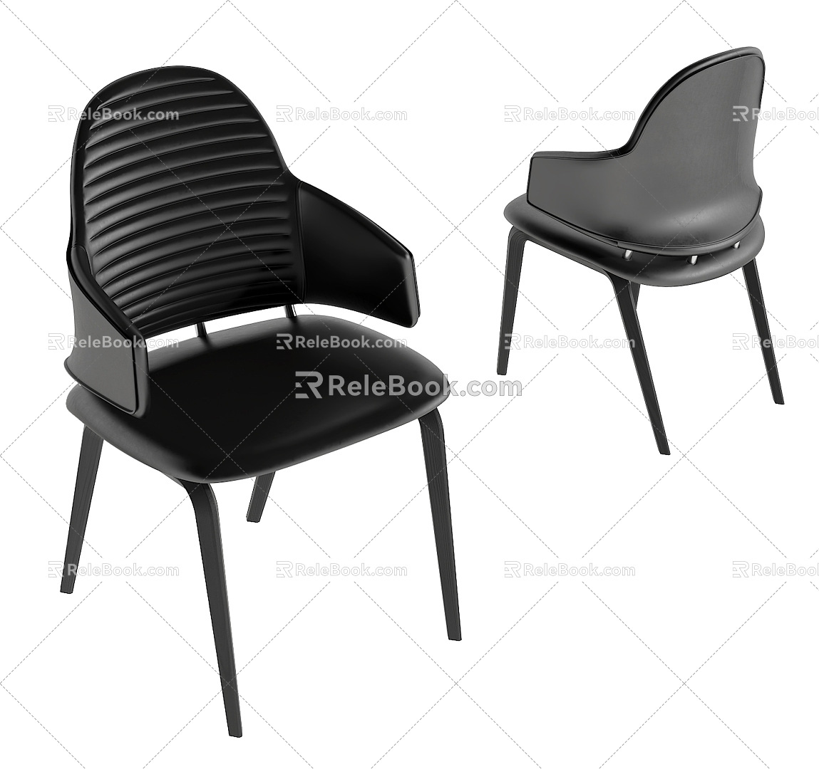 Modern Minotti Dining Chair 3d model