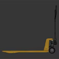 Manual Pallet Jack Industrial Equipment with Yellow Forks and Black Handle