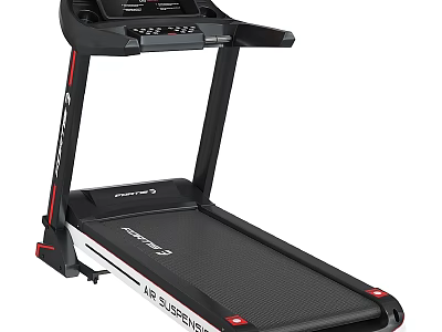 Electric Home Fitness Treadmill with Digital Display and Running Belt 3d model