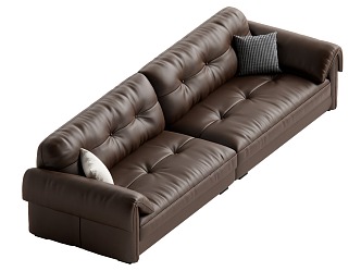 Middle-style multiplayer sofa 3d model