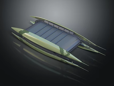 Sleek Modern Yacht With Unique Hull Design 3d model Sleek Modern Yacht With Unique Hull Design 3d model