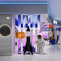 Modern Men's Clothing Store With WU Brand Display Cases And Hanging Clothes