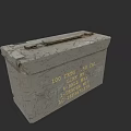 Worn Military Ammunition Box Containing 100 Rounds 50 Cal Brass Case