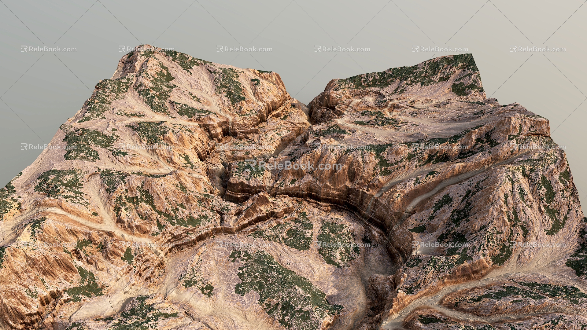 Terrain Mountains Canyon Mountain Geopark Valley Barren Hill Hill 3d model