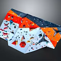 Indoor Climbing Wall Design With Colorful Holds And Geometric Shapes