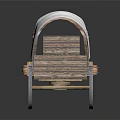 Old Fashioned Wooden Wagon With White Canvas Cover And Vintage Wooden Wheels Design