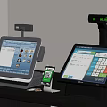 Commercial POS Equipment With Touch Screen Display Barcode Scanner And Mobile Payment Support For Retail