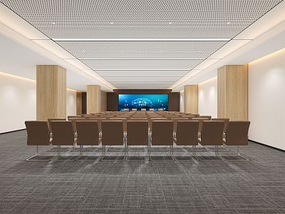 Modern Conference Room 3d model