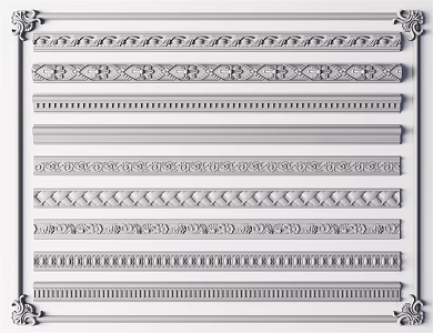 Jane Europe plaster line 3d model