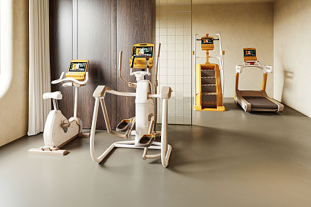 Modern Fitness Equipment 3d model