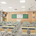 Recording and broadcasting classroom school classroom 3d model