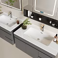 Modern Grey Bathroom Cabinet with LED Mirror and Storage in 600mm and 1000mm Sizes Design