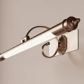 Elegant Wall Sconce With Metal Frame Long Strip Light And Decorative Glass Panel