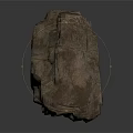 Natural Rustic Wood Stone Decorative Block With Irregular Texture And Brown Color