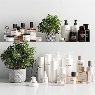 Modern toiletries 3d model