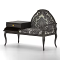 Stylish Leisure Chair With Wooden Frame Patterned Fabric Seat Armrests And Delicate Legs