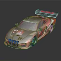 Donkervoort Race Car With Red And Black Livery Rear Wing Sponsor Logos And Racing Number