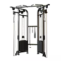 Multifunctional Dual Column Fitness Equipment With Cable Pulley System For Home Gym Use