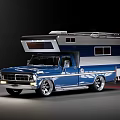 Modern RV station wagon 3d model
