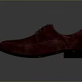 Men's Classic Burgundy Leather Lace Up Formal Shoes With Orange Lining
