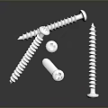 Silver Stainless Steel Screws Collection With Various Sizes For Construction Projects