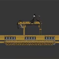 Industrial Conveyor System Equipment With Metal Frame And Separate Components